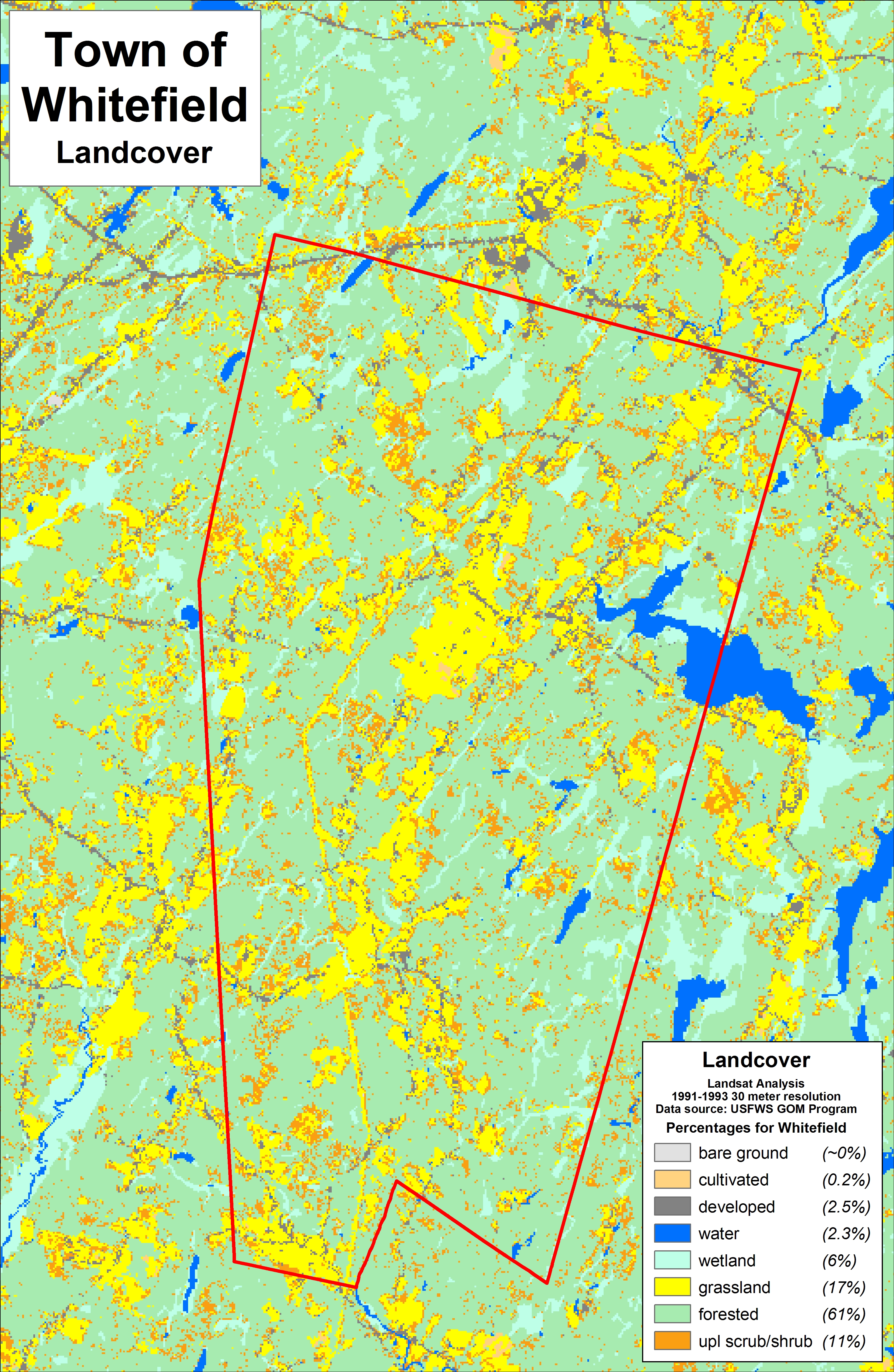 Maps of Whitefield by Paul Hoffman at The Sheepscot Valley Conservation